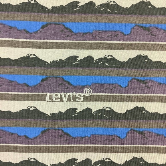 Levi's Red Tab Men’s Mountain Print Tee-Shirt Size Medium NWT - Picture 4 of 14
